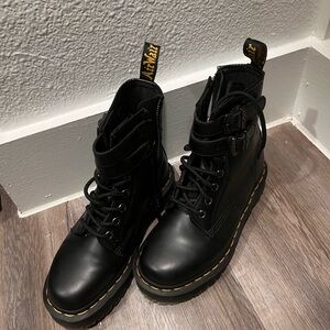 Dr. Martens Black Leather Combat Boots